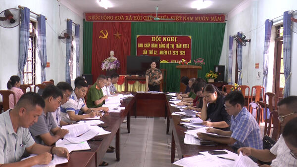 UBND huyện kiểm tra kết quả thực hiện các tiêu chí xây dựng đô thị văn minh tại thị trấn Nông Trường Thái Bình