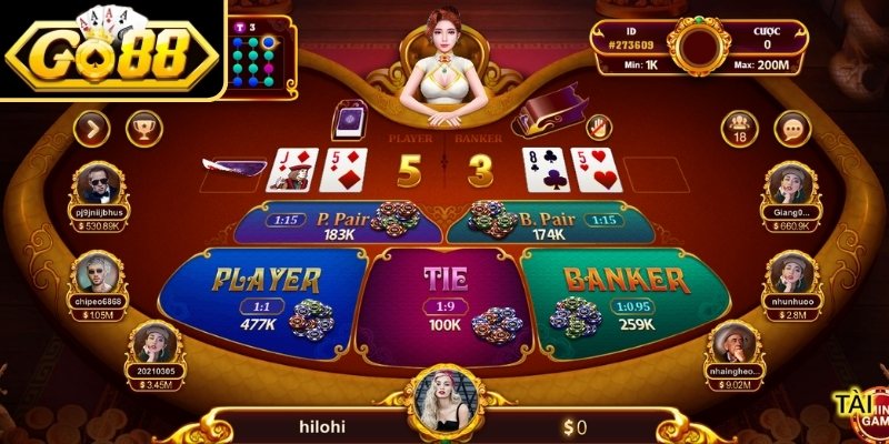 Baccarat GO88 - Trải Nghiệm Game Bài Cuốn Hút 2026 2 Mẹo chơi Baccarat GO88 nhanh thắng nhất