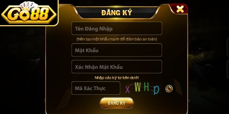 Đăng Ký go88 2 Điền thông tin trong form đăng ký GO88