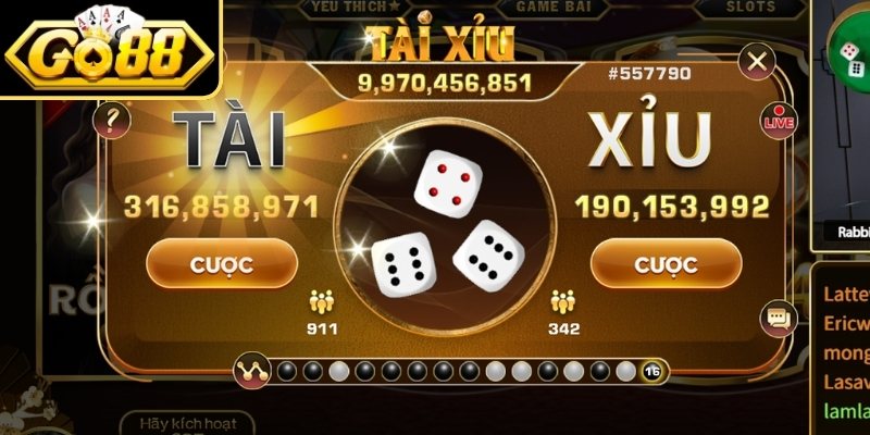 Game Tài Xỉu Đổi Thưởng GO88 - Cơ Hội Làm Giàu Cực Đỉnh 1 Tổng quát về game Tài Xỉu đổi thưởng GO88