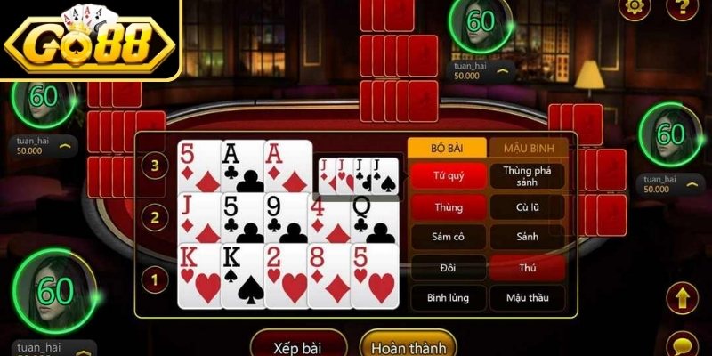 Mậu Binh GO88 - Đỉnh Cao Game Bài Trí Tuệ Việt 2026 2 Cách tính điểm và phân thắng thua Mậu Binh GO88