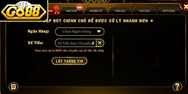 Nạp Rút Tiền go88 1 Tổng quan về hệ thống giao dịch nạp rút tiền GO88